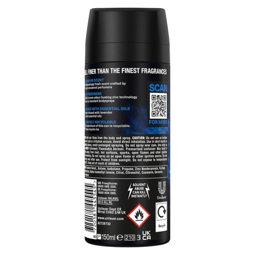 Lynx Fine Fragrance Collection Deodorant Bodyspray Blue Lavender 150ml