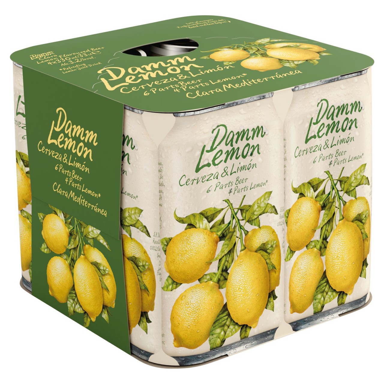 Damm Lemon Lemon Flavoured Beer 4 x 330ml