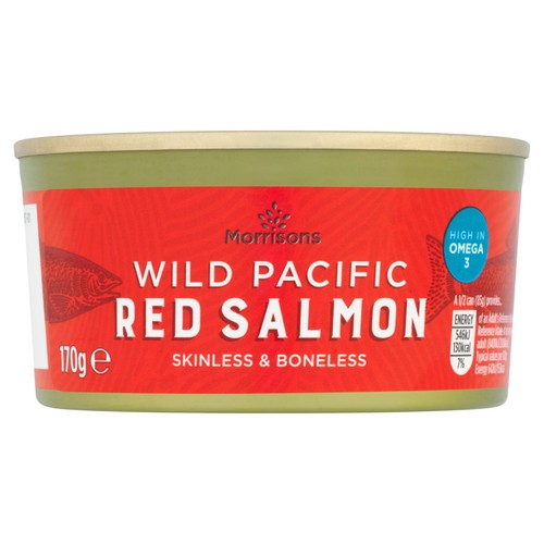 Morrisons skin boned red salmon