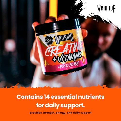 Warrior Creatine Plus Vitamins Mixed Berry 