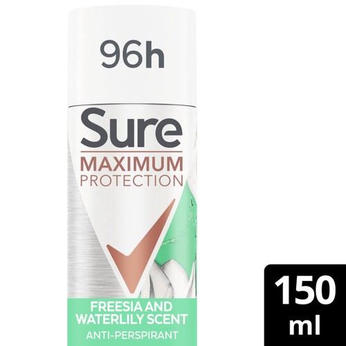 Sure Women Antiperspirant Deodorant Aerosol Max Pro Freesia 150ml