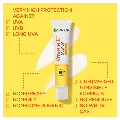 Garnier Vitamin C Uv Fluid Spf50 Invisible