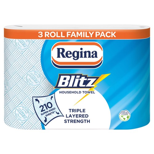 Regina Blitz Blue Household Towel Roll