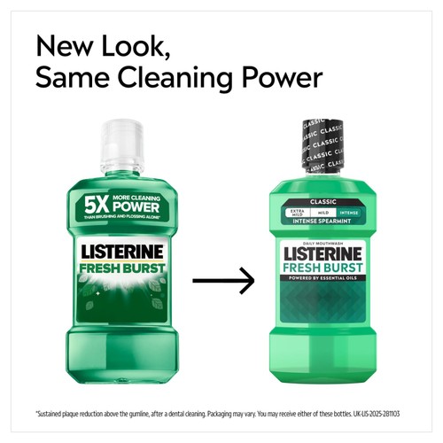 Listerine Fresh Burst Mouthwash 500ml