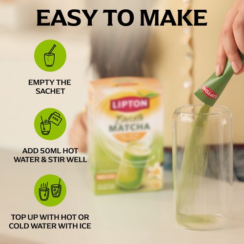 Lipton Matcha Vanilla Latte 10 Sachets 113g
