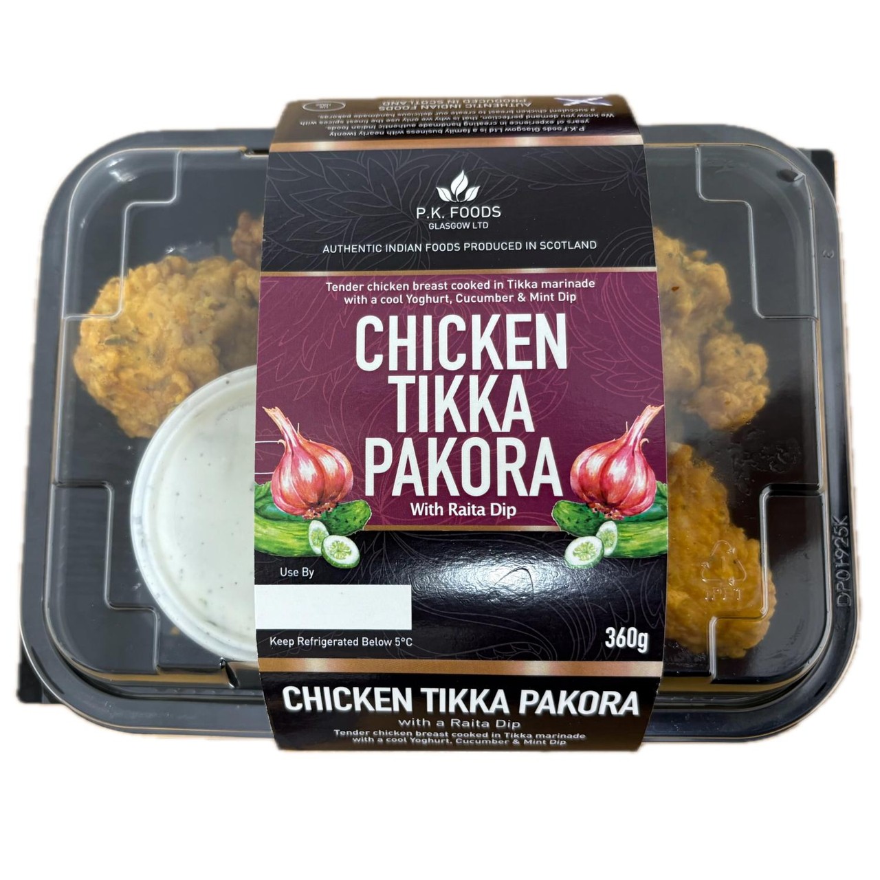 Chicken Tikka Pakora With Raita Dip 360g
