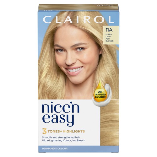 Nice'N Easy Permanent Hair Dye 11A Ultra Light Ash Blonde