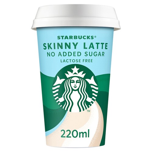 Starbucks Skinny Latte No Added Sugar Iced Coffee 