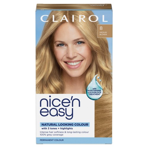 Clairol Nice n Easy Creme Permanent Hair Dye - 8 Medium Blonde