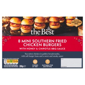Morrisons The Best 8 Mini Southern Fried Chicken Burgers With Honey Sauce