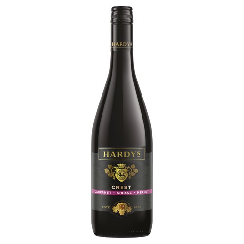 Hardys Crest Cabernet Shiraz Merlot Red Wine