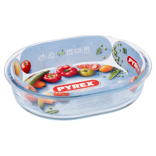 Pyrex Clear Oval Roaster 25Cm