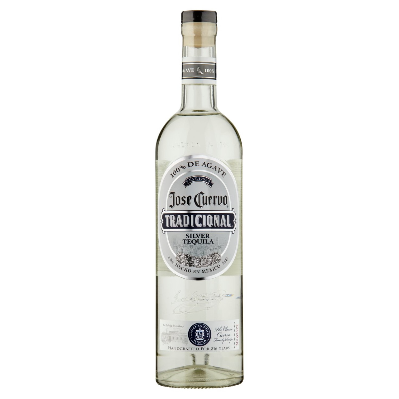 1800 Silver Tequila 38% Abv 70cl