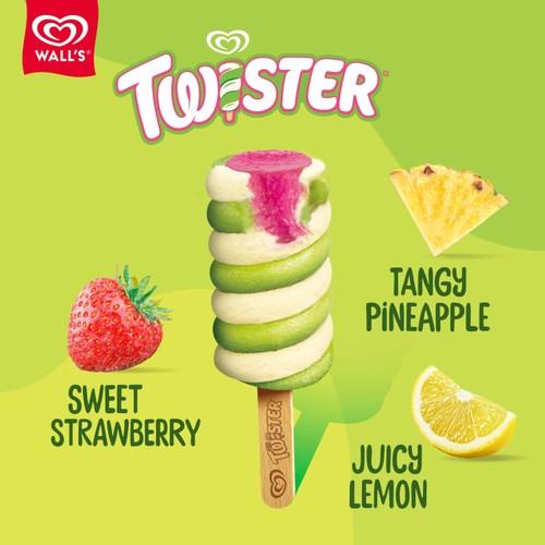 Twister Mini Pineapple Ice Cream Lollies 6 x 50ml