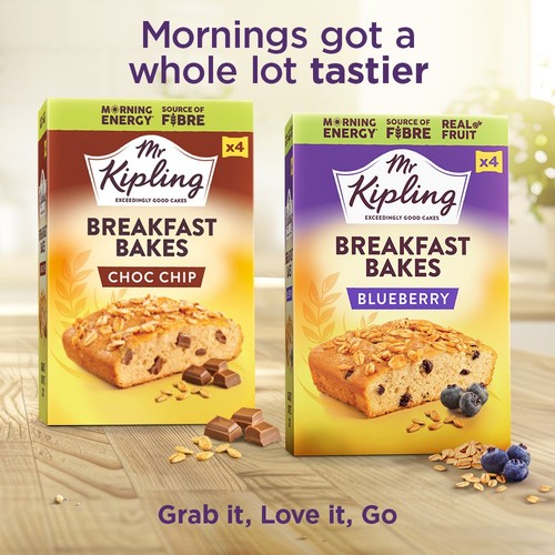 Mr Kipling Blueberry Breakfast Bakes 4 Pack