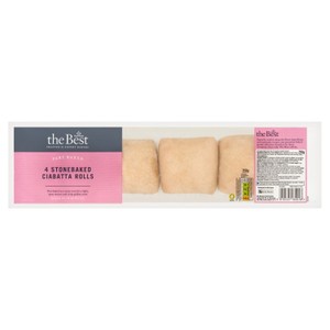 Morrisons The Best Part Baked Stonebaked Ciabatta Rolls   4 pack