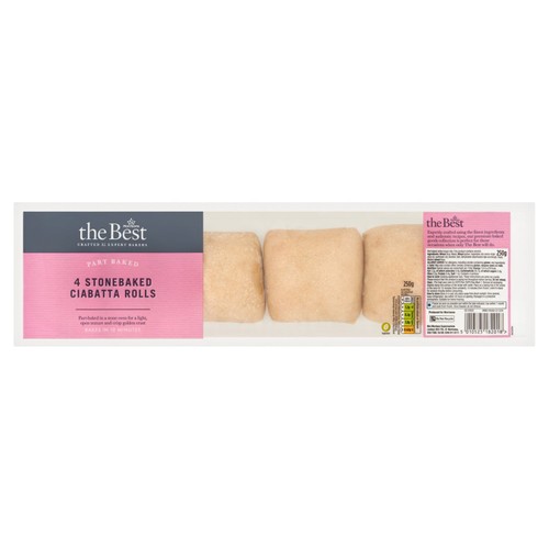 Morrisons The Best Part Baked Stonebaked Ciabatta Rolls