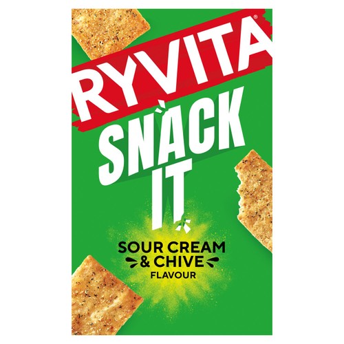 Ryvita Snack It Thins Sour Cream and Chive Flatbread Snacks
