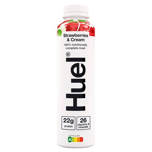 Huel Strawberries & Cream Flavour Ready-To-Drink Complete Meal