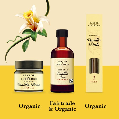 Taylor & Colledge Fairtrade Organic Vanilla Bean Extract