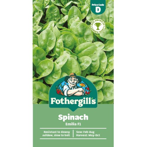 Mr Fothergills Spinach Emilia F1 Seeds