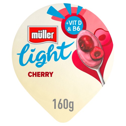 Muller Light Cherry Fat Free Yogurt 160g
