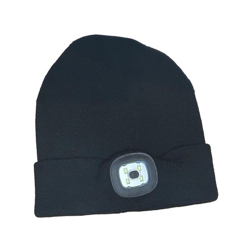 Nutmeg Black Light Up LED Beanie