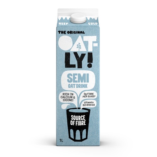 Oatly Oat Drink Semi Chilled 1L
