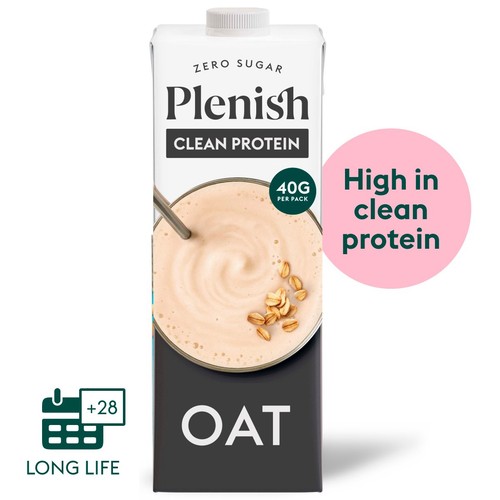 Plenish Organic Oat Protein Zero Sugar Drink Long Life Dairy Free 1L