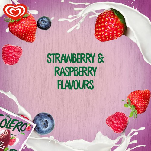 Solero Berry Bliss Ice Cream Sticks 3 x 90ml