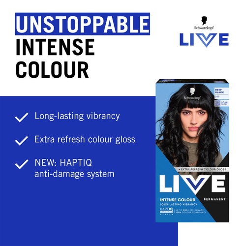 LIVE Intense Colour Permanent Hair Dye 099 Deep Black