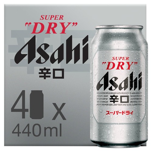 Asahi Super Dry  4 x 440ml