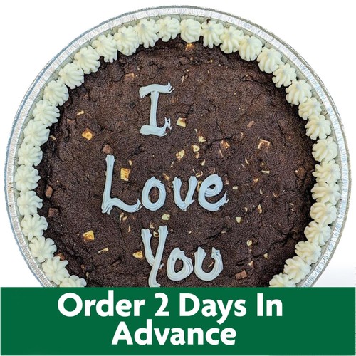 Giant 10" Triple Chocolate Cookie I Love You (Serves 10)   FTO