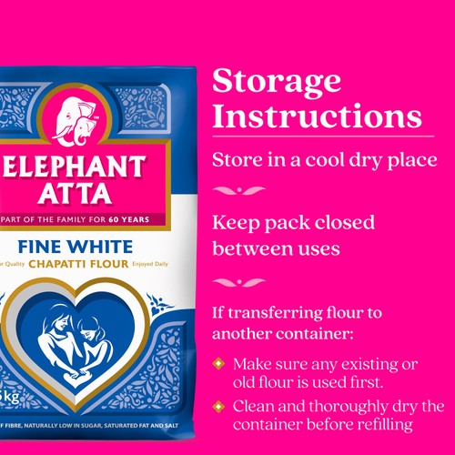 Elephant Atta Fine White Chapatti Flour   10kg