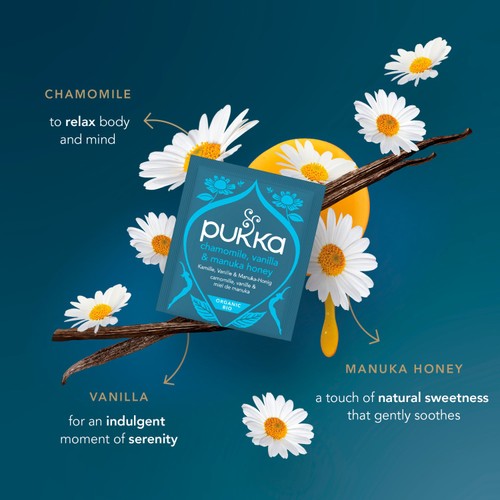 Pukka Chamomile Vanilla & Manuka Honey Herbal Tea 20 Sachets