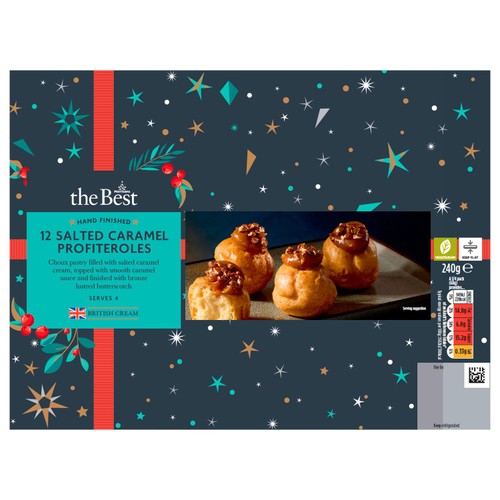 Morrisons The Best 12 Salted Caramel Profiteroles 240g