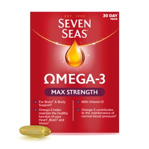 Seven Seas Omega-3 Fish Oil Max Strength with Vitamin D Capsules