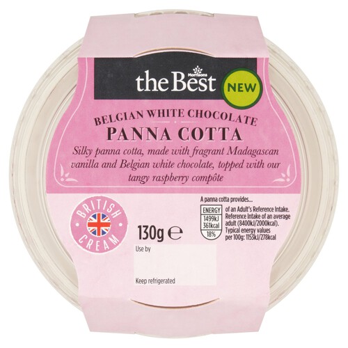 Morrisons The Best Belgian White Chocolate Panna Cotta  