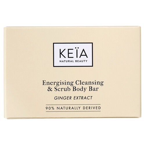 Keia Energising Cleansing & Scrub Body Bar Ginger 