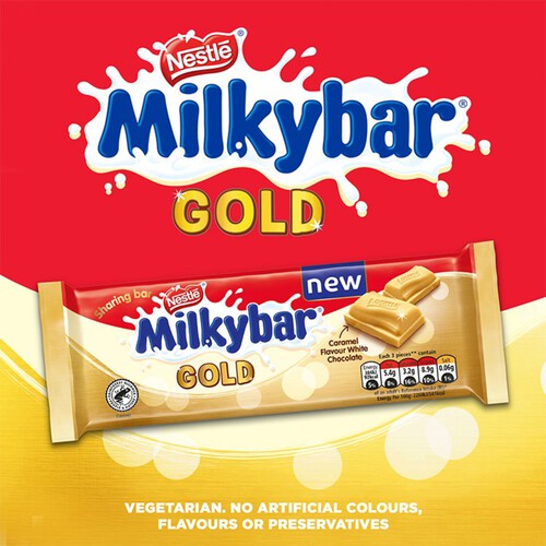 Milkybar Gold Caramel White Chocolate Sharing Bar 