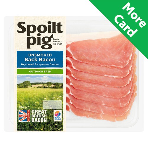 Spoiltpig Unsmoked Dry Cured Back Bacon Rashers