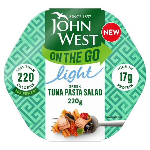 John West Light On The Go Greek Tuna Pasta Salad