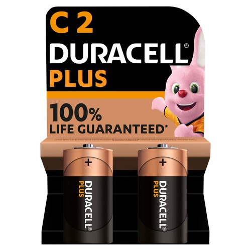 Duracell Plus C Alkaline Batteries 