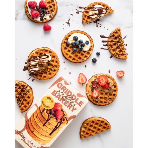 Griddle Protein Choc-Chip Waffles 