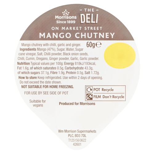 Market Street Deli Mango Chutney Dip