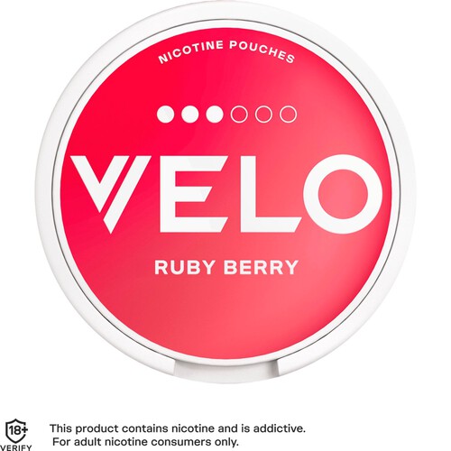 Velo Ruby Berry Nicotine Pouches 10mg