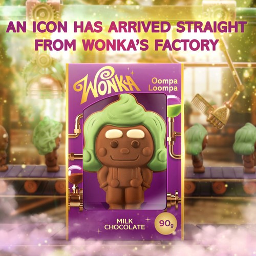 Wonka Milk Chocolate Oompa Loompa Figure 90g