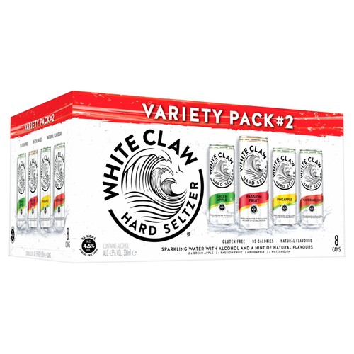 White Claw Hard Seltzer Variety Pack Version 2 (8 x 330ml)