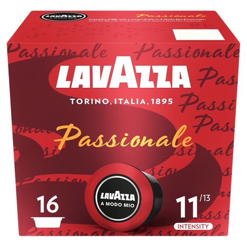 Lavazza A Modo Mio Passionale Coffee 16 Capsules 