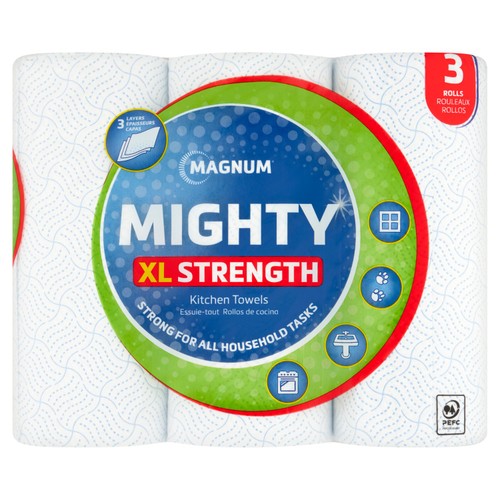 Mighty Big 3 Rolls Of Extra Large Sheets